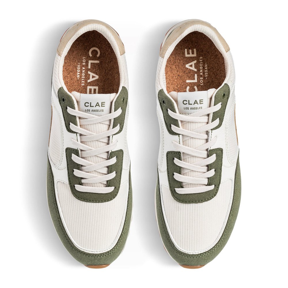 CLAE JOSHUA Sneakers Mens USA468-W05 In Olive Off White